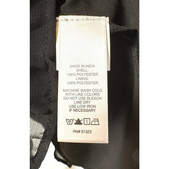 1. State Sleeveless Black Dress Sz XL Tiered Ruffled Skirt High Neck Mini NWT - Picture 8 of 8